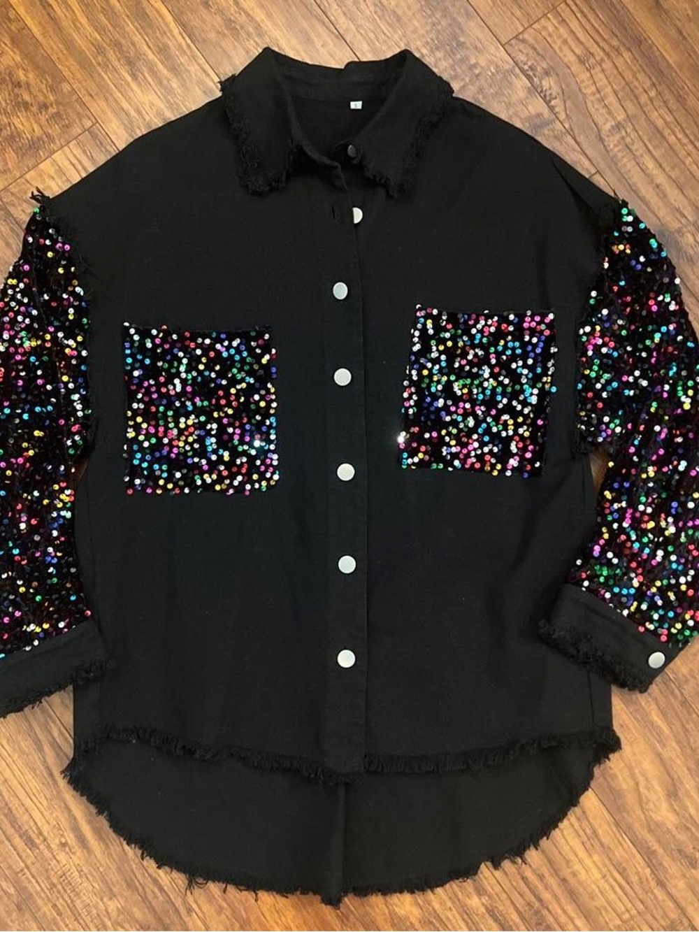 Fantastic Fawn Black Casual Button-Down Shirt
